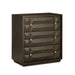 Currey and Company - Chest - Kendall Collection - Dove Gray/Polished Brass- Union Lighting Luminaires Decor