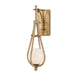 Currey and Company - One Light Wall Sconce - Passageway - Natural/Gold/White- Union Lighting Luminaires Decor