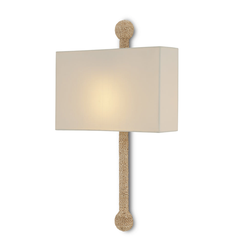 Currey and Company - One Light Wall Sconce - Senegal - Natural/Beighe- Union Lighting Luminaires Decor