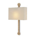 Currey and Company - One Light Wall Sconce - Senegal - Natural/Beighe- Union Lighting Luminaires Decor