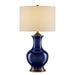 Currey and Company - One Light Table Lamp - Lilou Collection - Blue/Antique Brass- Union Lighting Luminaires Decor