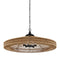 Currey and Company - Five Light Chandelier - Maldives - Natural/Satin Black- Union Lighting Luminaires Decor
