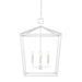 Currey and Company - Five Light Chandelier - Denison Collection - Gesso White- Union Lighting Luminaires Decor