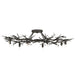 Currey and Company - Ten Light Semi-Flush Mount - Rainforest Collection - Rustic Bronze- Union Lighting Luminaires Decor