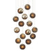 Currey and Company - 15 Light Pendant - Pathos - Charcoal/Antique Silver/Antique Gold/Silver- Union Lighting Luminaires Decor