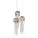 Currey and Company - Three Light Pendant - Nickel- Union Lighting Luminaires Decor