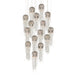 Currey and Company - 15 Light Pendant - Medusa - Nickel/Clear/Silver- Union Lighting Luminaires Decor