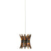 Currey and Company - One Light Pendant - Alsop - Brown/Black/Natural/Silver- Union Lighting Luminaires Decor