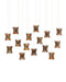 Currey and Company - 15 Light Pendant - Alsop - Brown/Black/Natural/Silver- Union Lighting Luminaires Decor