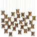 Currey and Company - 30 Light Pendant - Alsop - Brown/Black/Natural/Silver- Union Lighting Luminaires Decor