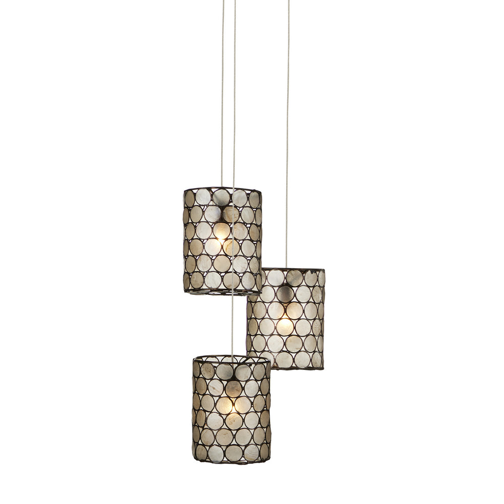 Currey and Company - Three Light Pendant - Regatta Collection - Cupertino- Union Lighting Luminaires Decor