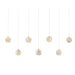 Currey and Company - Seven Light Pendant - Finhorn - Natural/Silver- Union Lighting Luminaires Decor