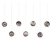 Currey and Company - Seven Light Pendant - Palatino Collection - Earth with Speckles- Union Lighting Luminaires Decor