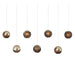 Currey and Company - Seven Light Pendant - Pathos - Charcoal/Antique Silver/Antique Gold/Silver- Union Lighting Luminaires Decor