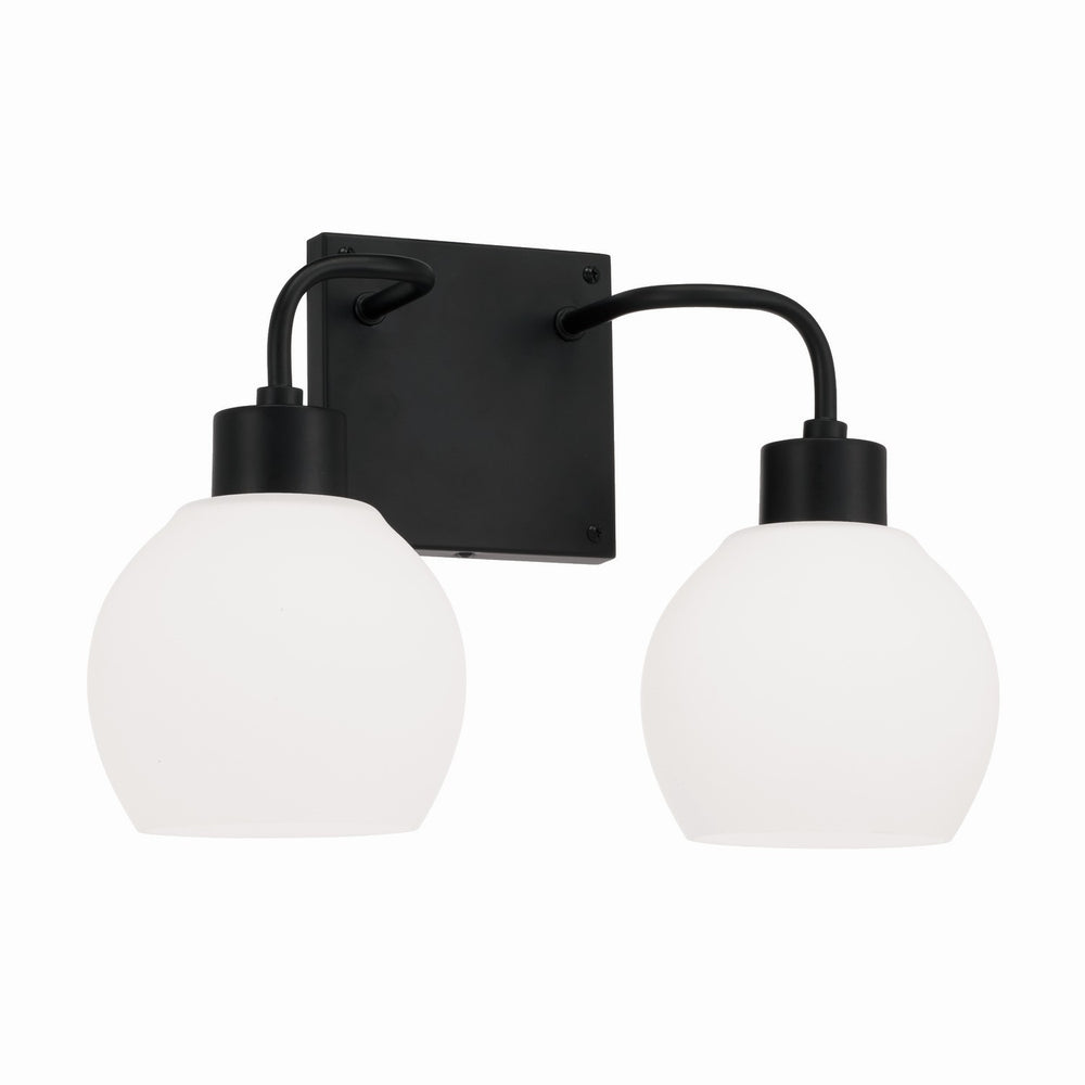 Capital Lighting - Two Light Vanity - Tanner - Matte Black- Union Lighting Luminaires Decor