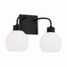 Capital Lighting - Two Light Vanity - Tanner - Matte Black- Union Lighting Luminaires Decor