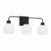 Capital Lighting - Three Light Vanity - Tanner - Matte Black- Union Lighting Luminaires Decor