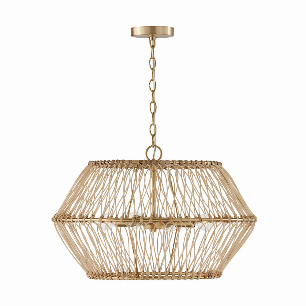 Capital Lighting - Four Light Pendant - Wren - Matte Brass- Union Lighting Luminaires Decor