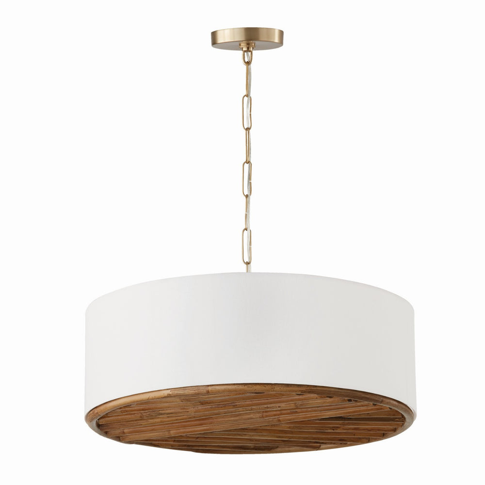 Capital Lighting - Four Light Pendant - Soleil - Matte Brass- Union Lighting Luminaires Decor