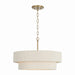 Capital Lighting - Four Light Pendant - Delaney - Matte Brass- Union Lighting Luminaires Decor