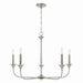 Capital Lighting - Five Light Chandelier - Presley - Brushed Nickel- Union Lighting Luminaires Decor