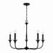 Capital Lighting - Five Light Chandelier - Presley - Matte Black- Union Lighting Luminaires Decor