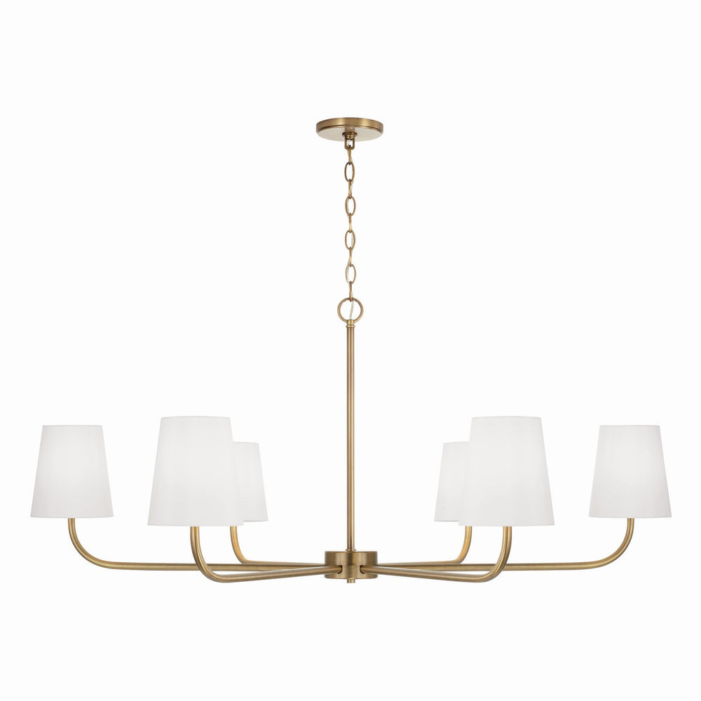 Capital Lighting - Six Light Chandelier - Brody - Aged Brass- Union Lighting Luminaires Decor