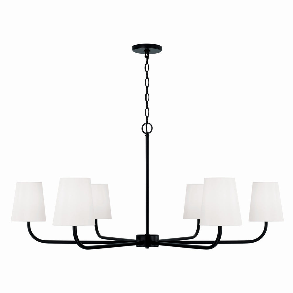 Capital Lighting - Six Light Chandelier - Brody - Matte Black- Union Lighting Luminaires Decor