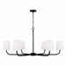 Capital Lighting - Six Light Chandelier - Brody - Matte Black- Union Lighting Luminaires Decor