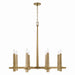 Capital Lighting - Eight Light Chandelier - Blake - Aged Brass- Union Lighting Luminaires Decor