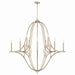 Capital Lighting - 12 Light Chandelier - Claire - Brushed Champagne- Union Lighting Luminaires Decor