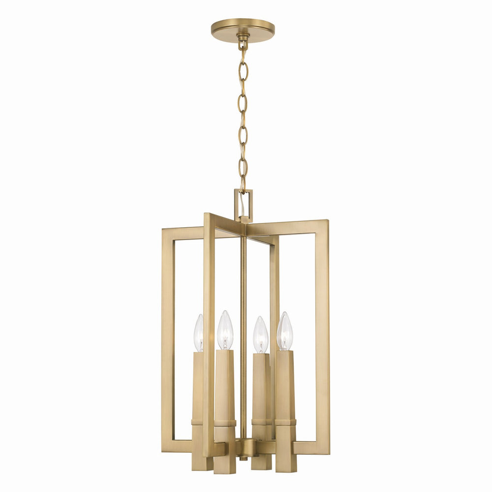 Capital Lighting - Four Light Foyer - Blake - Aged Brass- Union Lighting Luminaires Decor