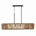 Capital Lighting - Six Light Island Pendant - Archer - Light Wood and Matte Black- Union Lighting Luminaires Decor