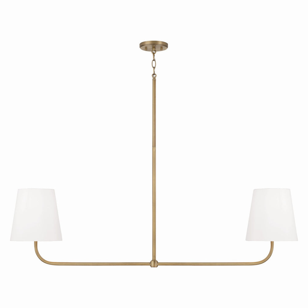 Capital Lighting - Two Light Island Pendant - Brody - Aged Brass- Union Lighting Luminaires Decor