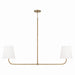 Capital Lighting - Two Light Island Pendant - Brody - Aged Brass- Union Lighting Luminaires Decor
