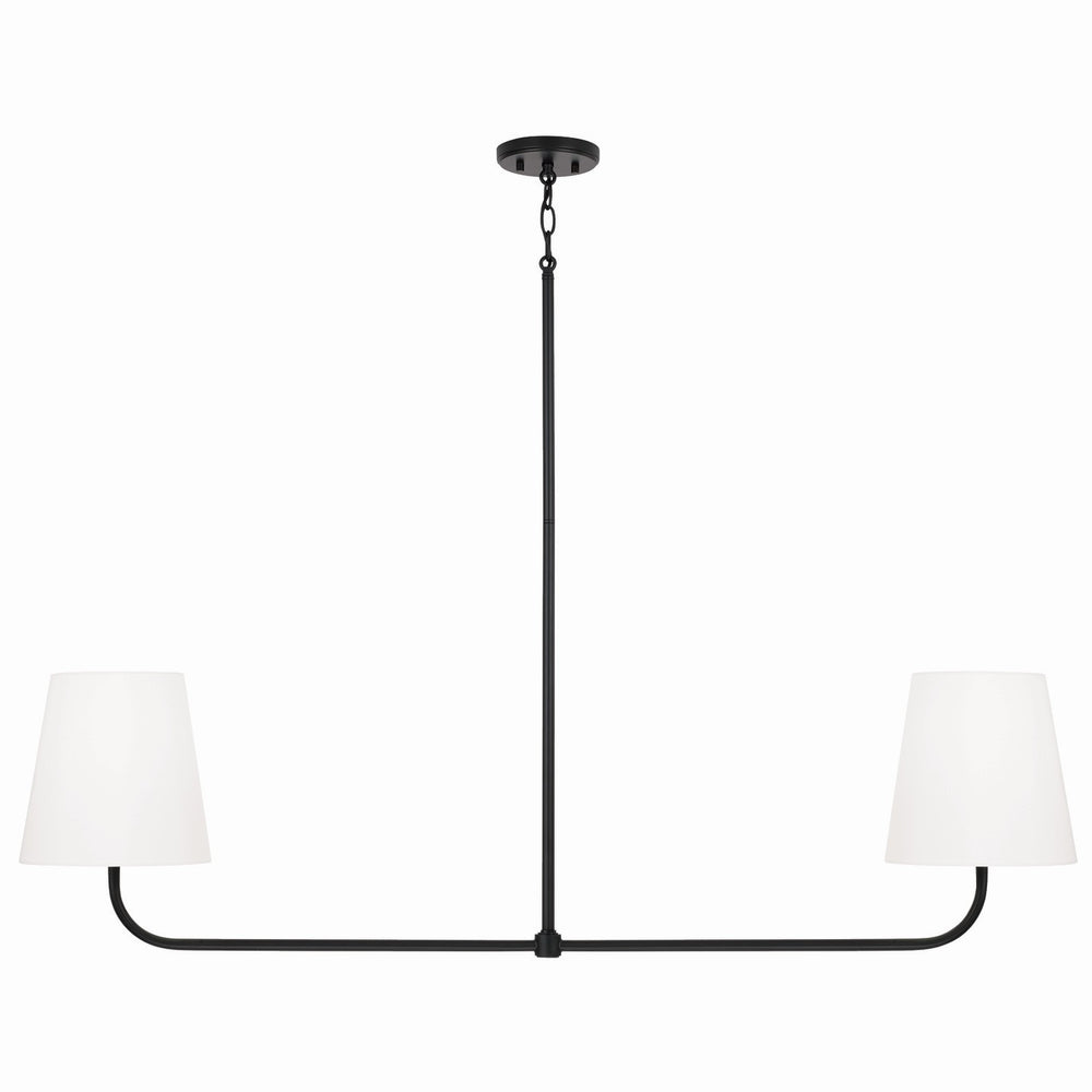 Capital Lighting - Two Light Island Pendant - Brody - Matte Black- Union Lighting Luminaires Decor