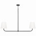 Capital Lighting - Two Light Island Pendant - Brody - Matte Black- Union Lighting Luminaires Decor