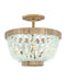 Fredrick Ramond Canada - LED Semi-Flush Mount - Dune - Burnished Gold- Union Lighting Luminaires Decor