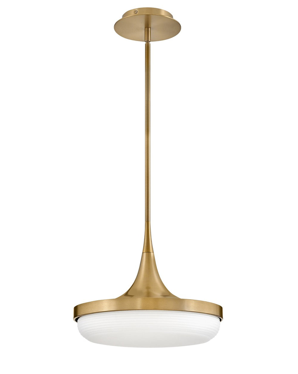 Fredrick Ramond Canada - LED Convertible Pendant - Elsa - Lacquered Brass- Union Lighting Luminaires Decor