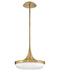 Fredrick Ramond Canada - LED Convertible Pendant - Elsa - Lacquered Brass- Union Lighting Luminaires Decor