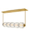 Fredrick Ramond Canada - LED Linear Chandelier - Reign - Lacquered Brass- Union Lighting Luminaires Decor