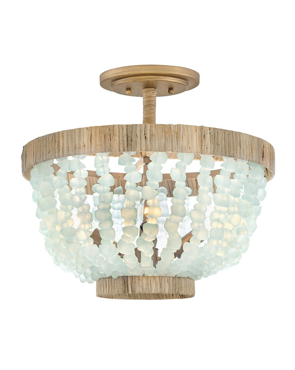Fredrick Ramond Canada - LED Semi-Flush Mount - Dune - Burnished Gold- Union Lighting Luminaires Decor