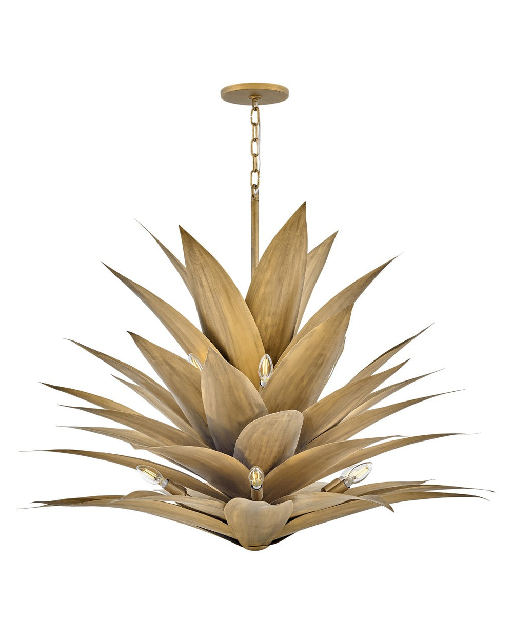 Fredrick Ramond Canada - LED Pendant - Agave - Burnished Gold- Union Lighting Luminaires Decor
