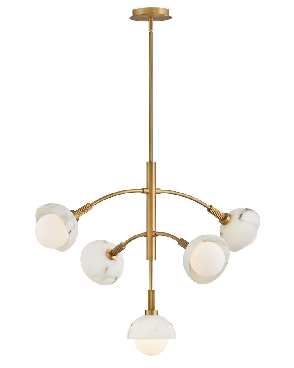 Fredrick Ramond Canada - LED Chandelier - Phoebe - Heritage Brass- Union Lighting Luminaires Decor