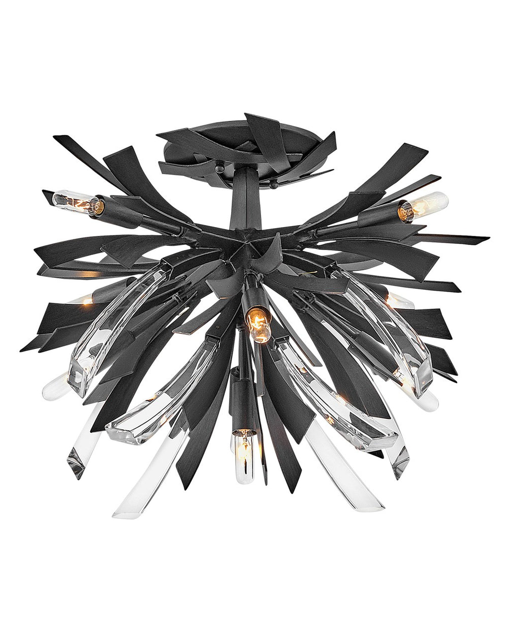 Fredrick Ramond Canada - LED Semi-Flush Mount - Vida - Brushed Graphite- Union Lighting Luminaires Decor