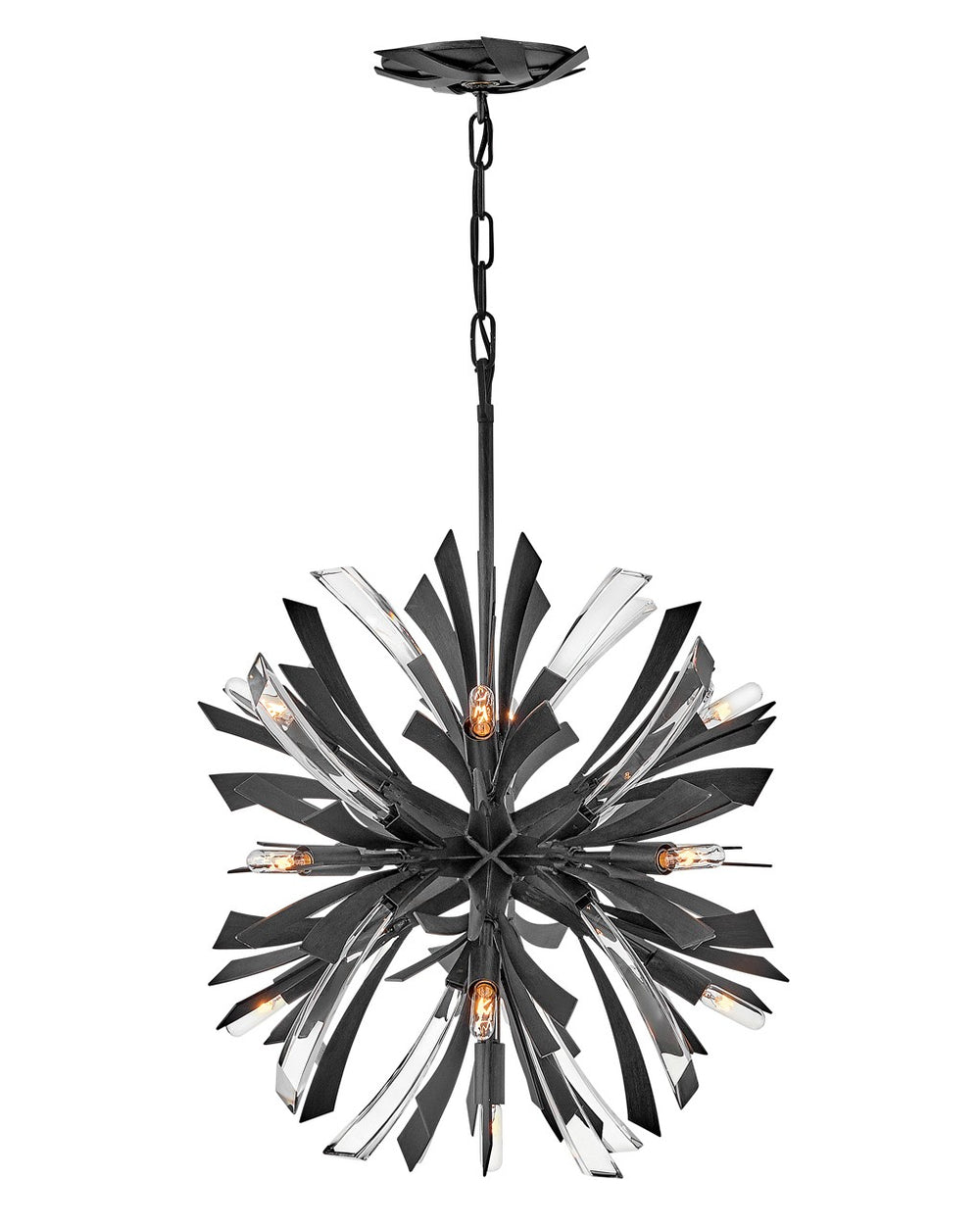 Fredrick Ramond Canada - LED Chandelier - Vida - Brushed Graphite- Union Lighting Luminaires Decor