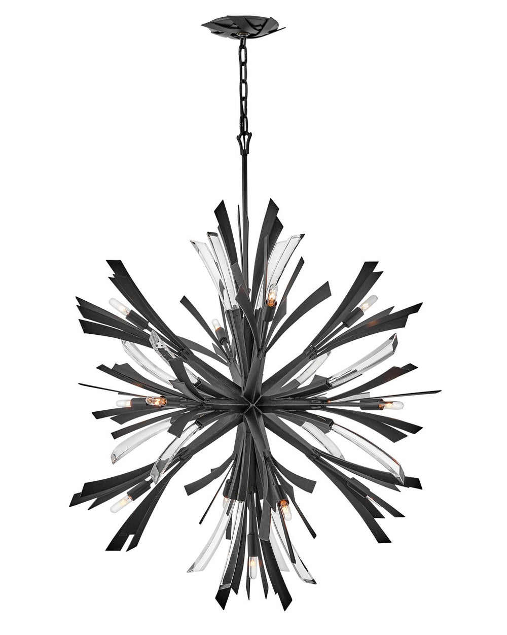 Fredrick Ramond Canada - LED Chandelier - Vida - Brushed Graphite- Union Lighting Luminaires Decor