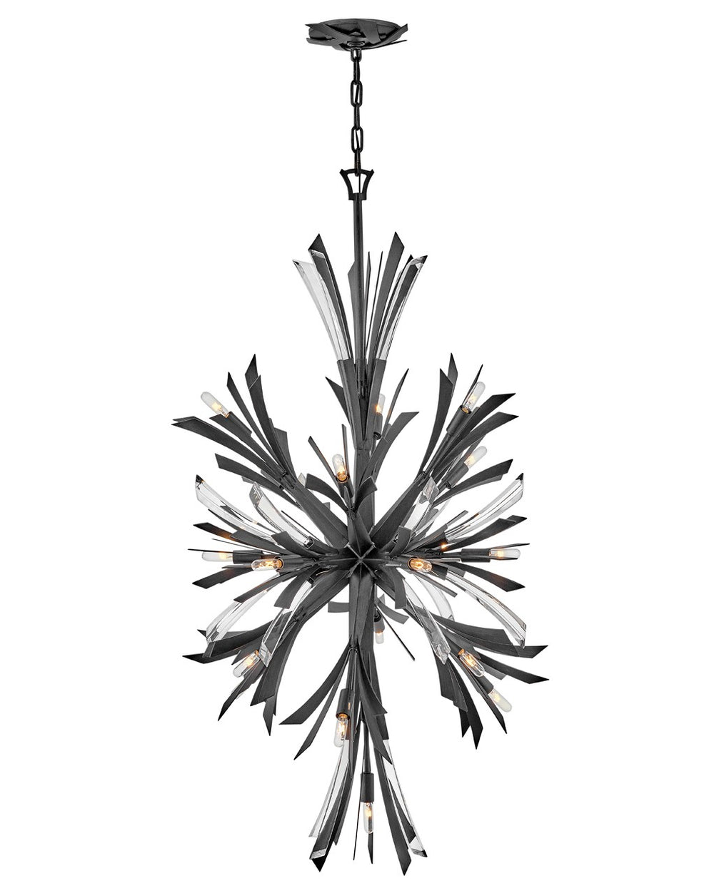 Fredrick Ramond Canada - LED Chandelier - Vida - Brushed Graphite- Union Lighting Luminaires Decor