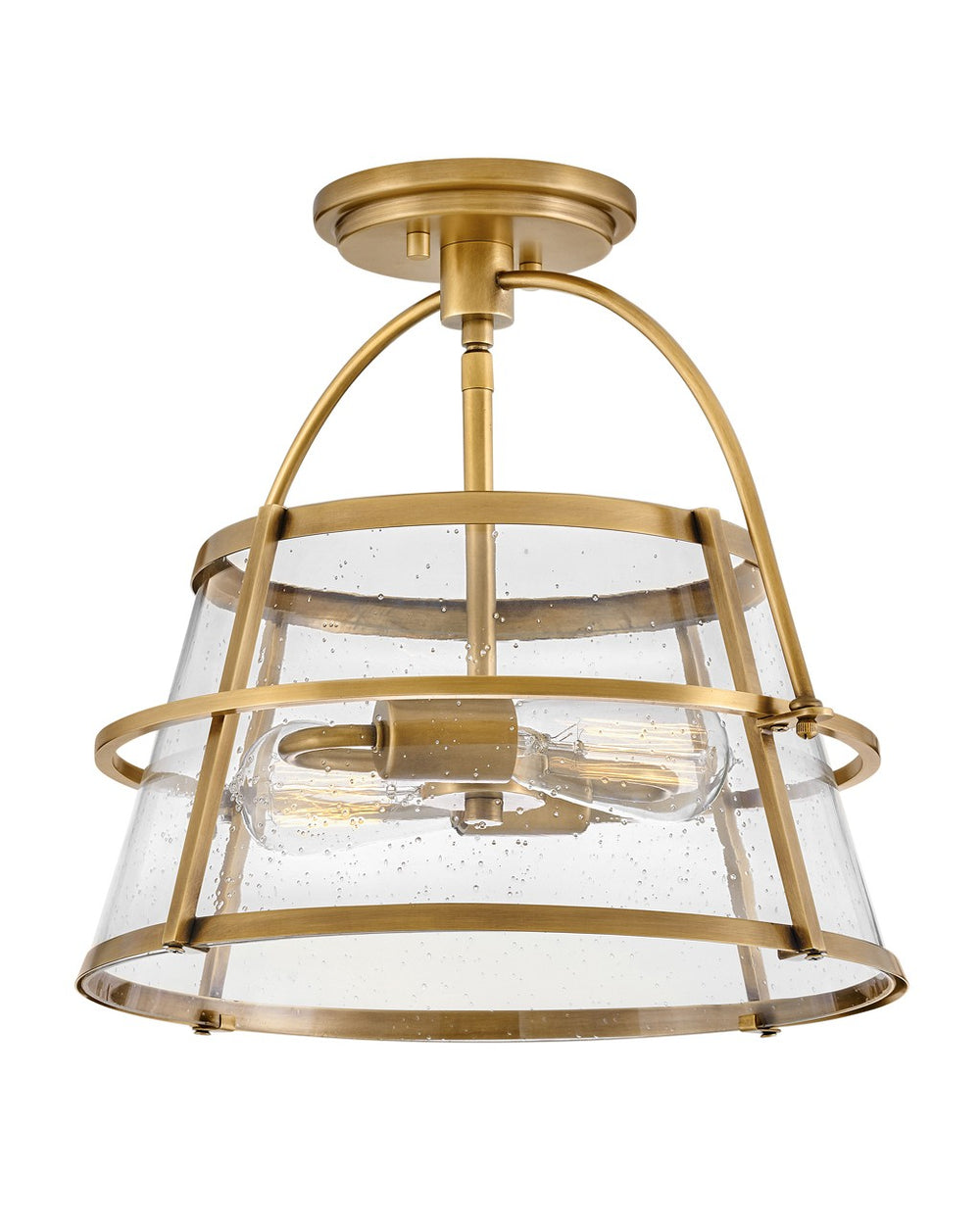 Hinkley Canada - LED Semi-Flush Mount - Tournon - Heritage Brass- Union Lighting Luminaires Decor