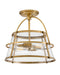 Hinkley Canada - LED Semi-Flush Mount - Tournon - Heritage Brass- Union Lighting Luminaires Decor
